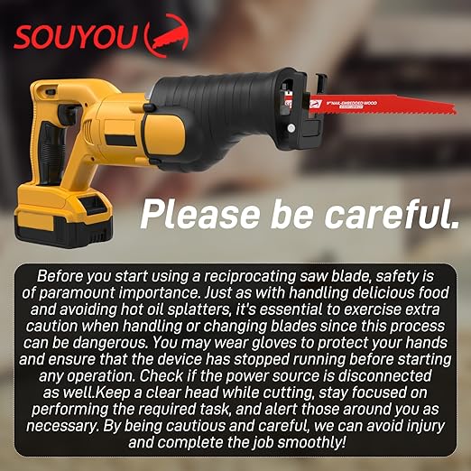 25 Pack 9 Inch 4/6 Tpi Reciprocating Saw Blades Bi-Metal Steel Demon with Perma-Shield Coating Stud and Reciprocating Saw Blades for Cutting Embedded Wood Metals PVC Pallets etc.