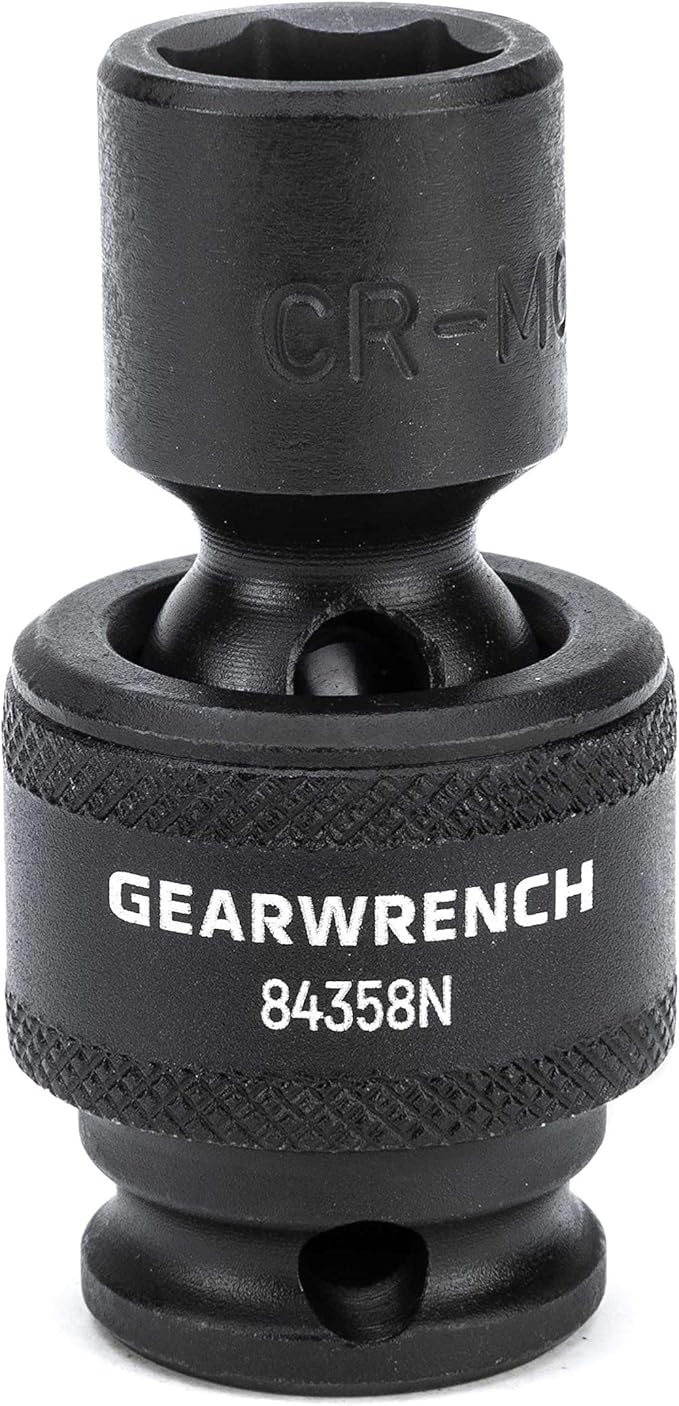 GEARWRENCH 15 Piece 3/8inch Drive 6 Point Universal Impact Socket Set, Metric - 84918N (Pack of 6)