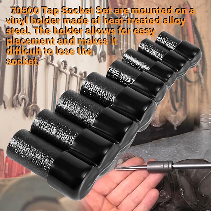 70500 Tapping Socket Set, Suitable for Areas Where T-Handles Will Not Fit
