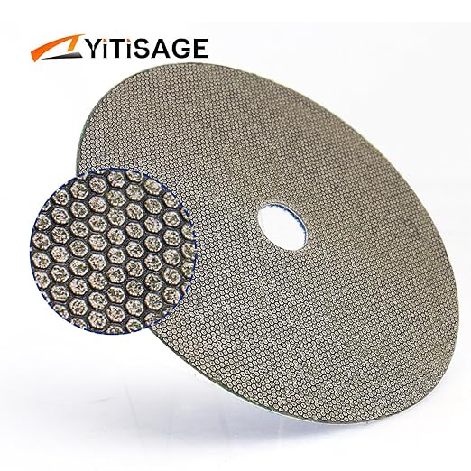 7 Inch Electroplated Diamond Grinding/Polishing Pads Sanding Granite Concrete Glass Metal Stone Grinding Disc(grit 60-1pc)