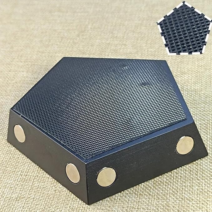 Rolling Knife Sharpener with 2 Diamond Disc and 2 Corundum Disc, Rolling Knife Sharpener Kit with 5 Magnetic Angle Offer 12/15/18/20/22째 for Kitchen Knives (SET-B)