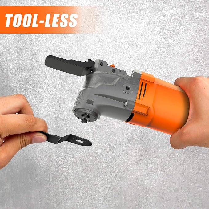 ENERTWIST Oscillating Tool, 4.2 Amp Oscillating Multitool Kit with 5째 Oscillation Angle, 6 Variable Speed, 31pcs Saw Accessories, Auxiliary Handle and Carrying Bag, ET-OM-500
