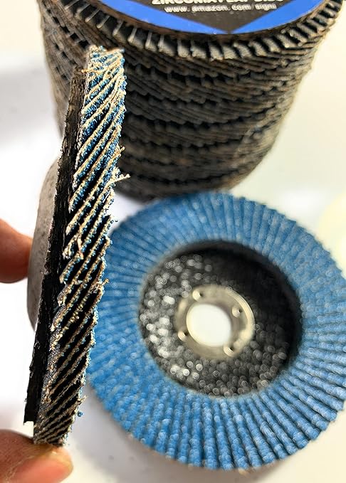 SIGNI 4" x 5/8" Premium Zirconia Flap Discs T27 10-Pack (Grit 60#)