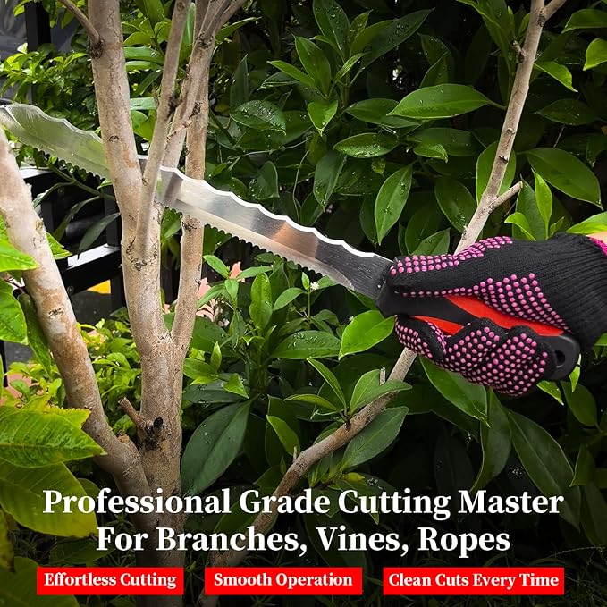 Insulation Knife & Sod Cutter Knife, 11.14-Inch Stainless Steel Sharp Double Sided Blade for foam insulation, Rockwool and Lawn Repair