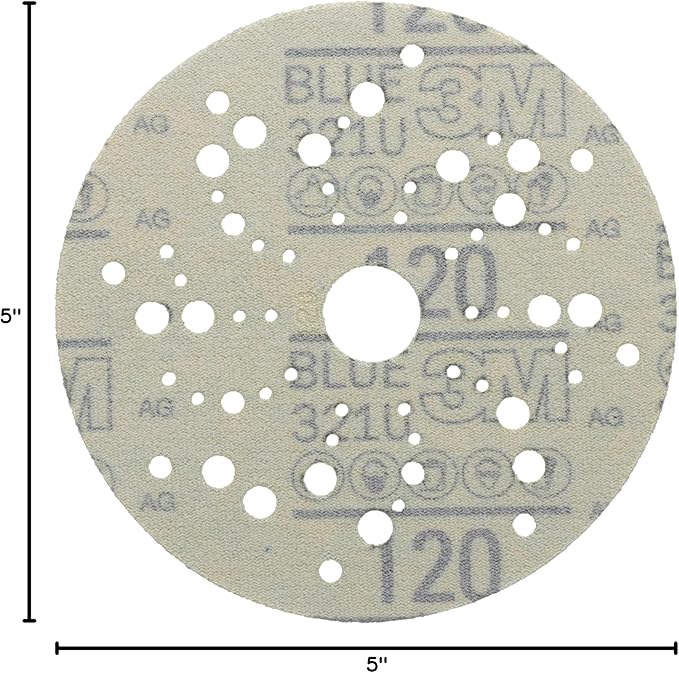 3M Hookit Blue Abrasive Disc Multihole 36159 (4PK)