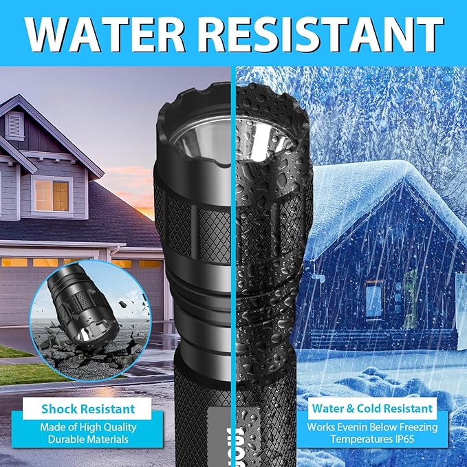 LED Flashlights High Lumens-Tactical Police Flashlight with Holster for Duty Belt,1200 LM Single Mode Super Bright Flashlight for Camping/Law Enforcement-Sentinel-X1 Gifts for Men
