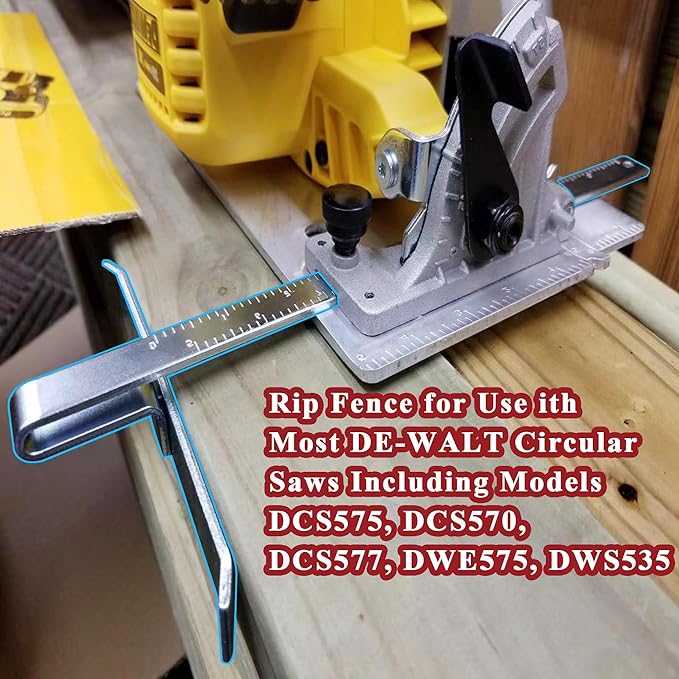 DW3278 Rip Fence Guide Kit Replacement for DeWalt Circular Saw DCS575, DCS570, DCS577, DWE575, DWS535 (Black)