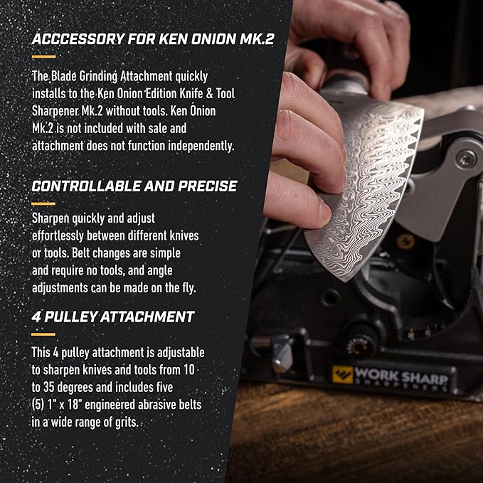 Work Sharp Blade Grinder Attachment for Ken Onion MK.2 Edition Knife and Tool Sharpener