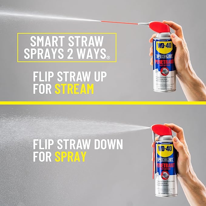 WD-40 Specialist Penetrant with SMART STRAW SPRAYS 2 WAYS, 11 OZ [6-Pack]