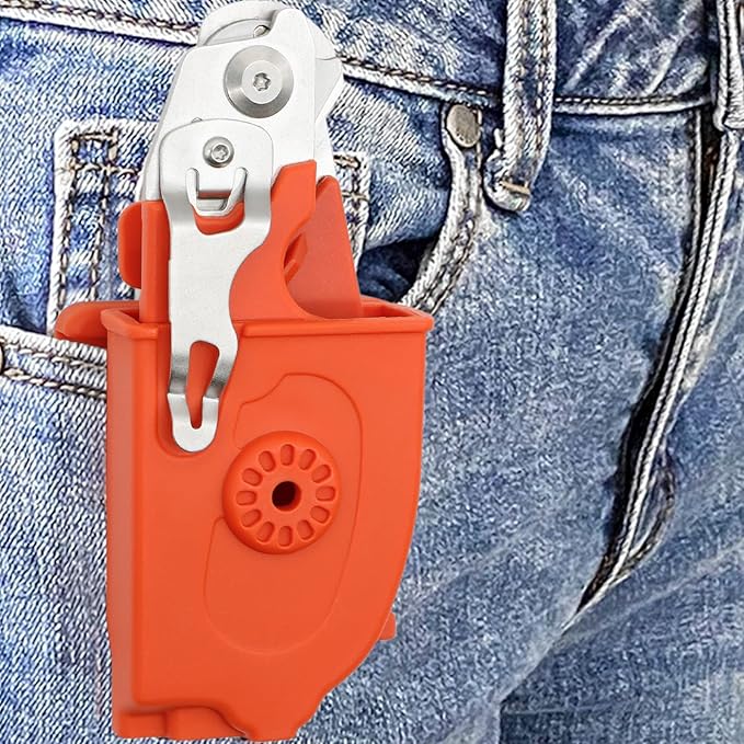 Emergency Response Shears Holster, Stainless Steel Foldable Scissors Pliers Holster,Outdoor Camping Tools