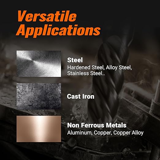 ACCUCUT I4KEL 5/16??Carbide Square End Mill- 4 Flute Milling Bit for Steel, Forge Steel, Hardened, Copper, Alloys & Materials < HRC 50 - AlTiN Coating CNC Router Bit, 45 Degree Helix