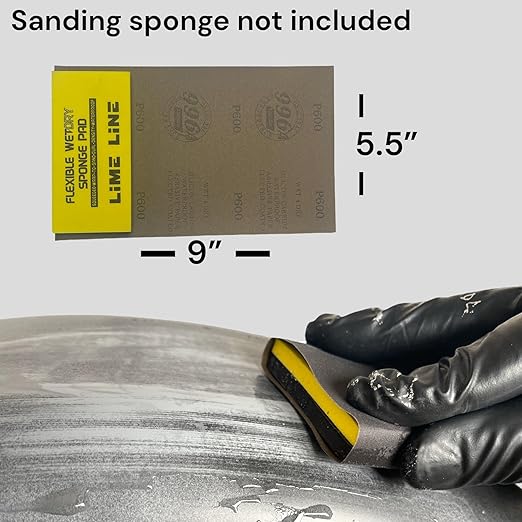 LiME LiNE Sanding Sheets 25 Pack, Automotive Grade Silicon Carbide Wet or Dry Sand Paper (1200 grit)