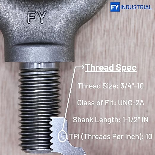 Lifting Shoulder Eye Bolt 3/4"-10 X 1-1/2"