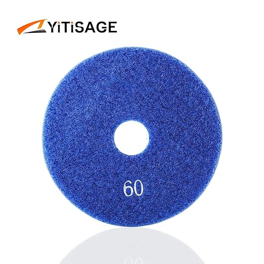 4 Inch Electroplated Diamond Grinding/Polishing Pads Sanding Granite Concrete Glass Metal Stone Grinding Disc(grit 60-1pc)