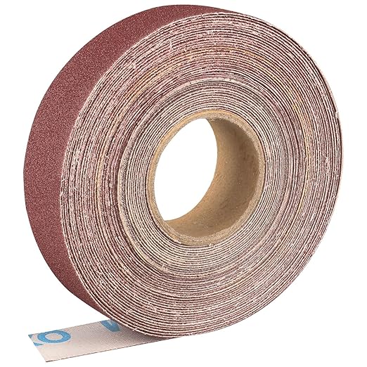 60 Grit Continuous Sandpaper Roll,1" x 32.8 Feet Emery Cloth Roll for Metalworking, Home Improvement, Sanding Automotive Plumbing
