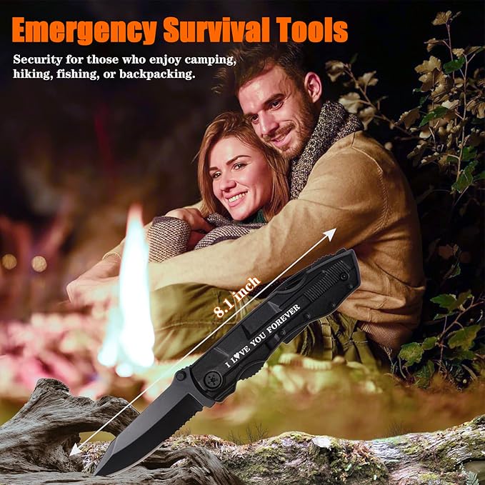 Gifts for Husband Boyfriend, Multitool Pocket Knife Gifts for Him, Stocking Stuffers for Men, Cool Gadgets for Christmas Anniversary Birthday