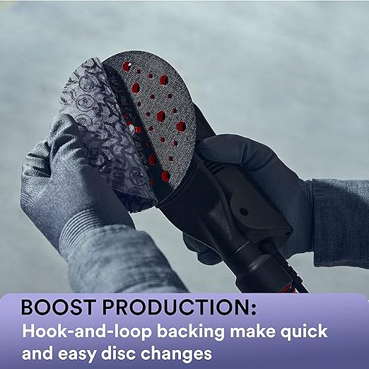 3M Xtract Net Disc 710W, 5 in, 12 Piece Multi-Pack Hook and Loop Sanding Discs, 80+, 120+, 180+, 220+, 240+, 320+, Virtually Dust-Free, Assorted Grades, 66584