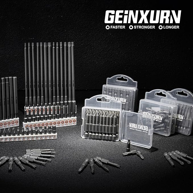 71Pieces Fixedge Screwdriver Bit Set, 2 inches Torx Magnetic Alloy Steel Insert Power Bits Tips(T7-T40) with Impact Bit Holder and Portable Storage Cases for Home Repair