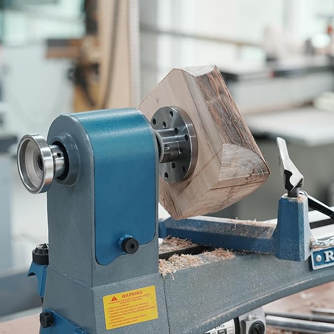 4'' Steel Wood Lathe Faceplate,Faceplate for Wood Lathe,Lathe Face Plate Fit for 1''X8TPI Spindle.