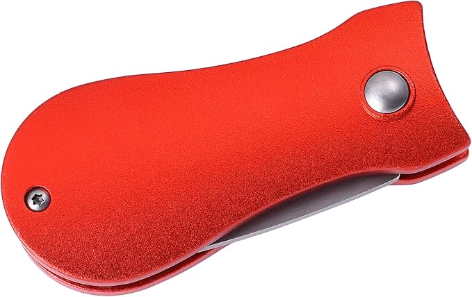 Mile High Life Golf Divot Repair Tool, All Metal Foldable Divot Tool with Pop-up Button & Magnetic Ball Marker