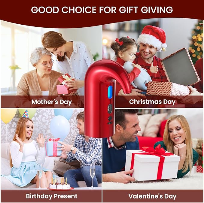 3-in-1 Electric Wine Aerator, Decanter & Dispenser Set ??USB Rechargeable Automatic Wine Pourer, Ideal Gift for Wine Lovers