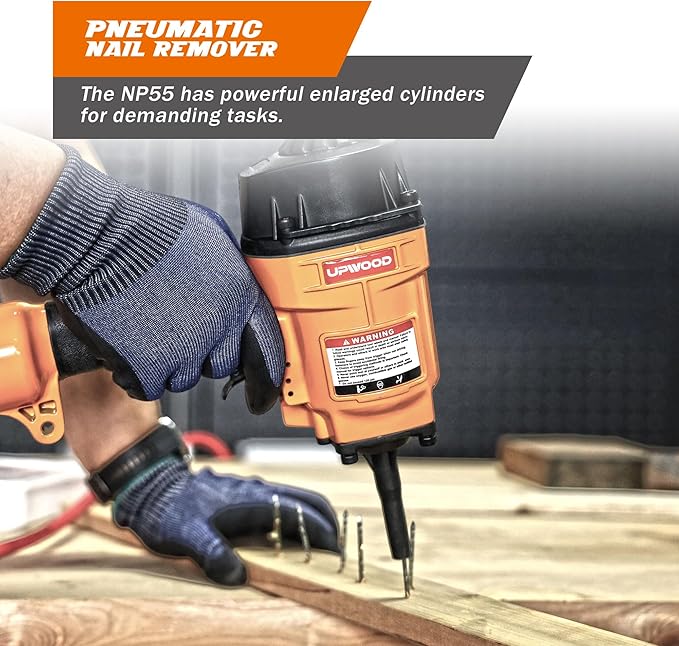 Heavy Duty Air Punch Nailer Air Nail Puller Pneumatic Denailer Tool for Hard Wood Metal Recycling NP55 Nail Remover