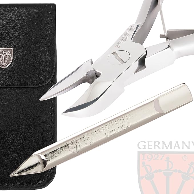3 Swords Germany ??Brand Quality Stainless Nail NIPPERS - Remover - Cutter Manicure Pedicure Grooming for Professional fingernail & toenail Care by 3 Swords (BTA)