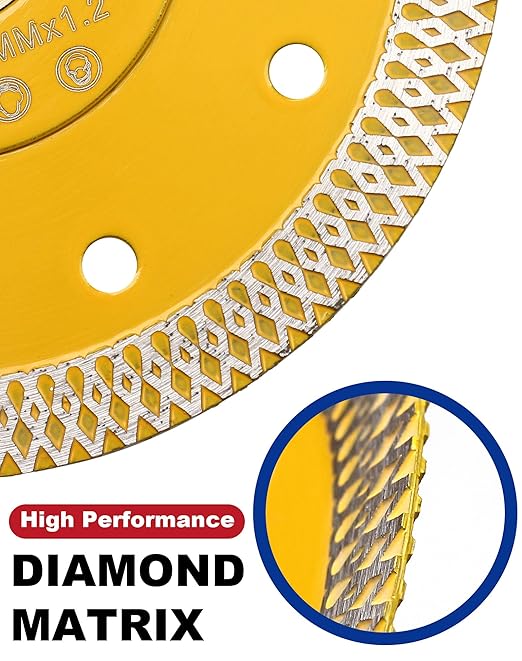 Super Thin Diamond Porcelain Cutting Blade for Cutting Granite Marbles Tiles (4.5)…