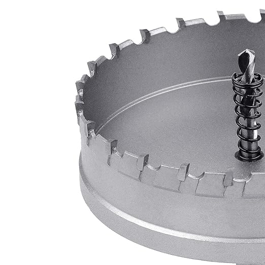 190mm (7.5 inch) Metal Steel Hole Saw with 2 Drill Bits, Hole Cutter for Thick Metal,Stainless Steel,Iron and Wood (190mm (7.5 inch))