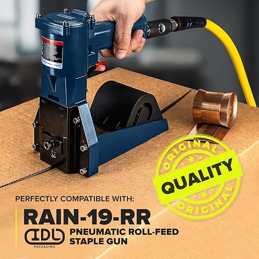 Heavy Duty Staples Roll for RAIN-19-RR, 1 1/4" x 3/4" x 0.07" (1 Box, 1000 pcs) - Staples for Industrial Stapler Heavy Duty - Heavy Duty Staples for Staple Gun - Box of Staples by IDL Packaging
