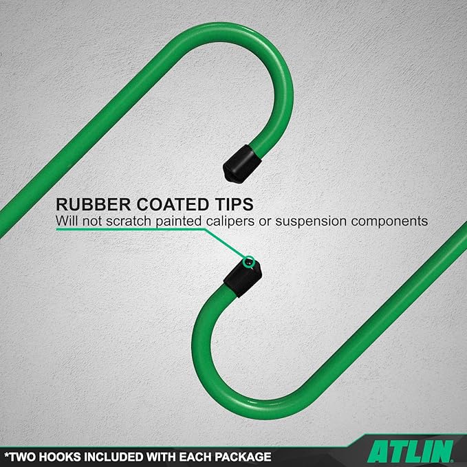 ATLIN Brake Caliper Hangers with Rubber Tips - Set of 2