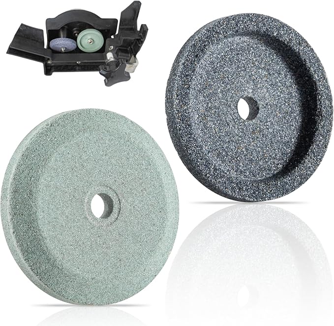 4022060160 Sharpening Stones Grinder Sharpening and Honing Stone Set Fits for Bizerba Slicer All Models, Replaces for 60223401000, 60223401100