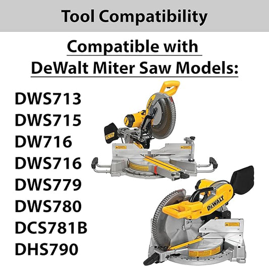 Hose Adapter for DeWalt Miter Saws - DWS713 DWS715 DW716 DWS716 DWS779 DWS780 DCS781B DHS790 - Made In USA (1-7/8" Hose)