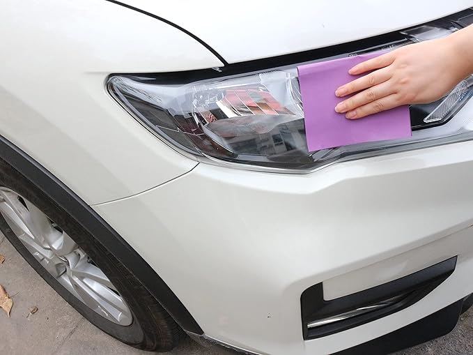 MAXMAN 1000 Grit Sandpaper 20 PCS, Wet Dry Sandpaper Sheets 9 x 11 Inch, Sand Paper for Wood Furniture, White Fused Alumina Abrasive Sanding Paper for Metal, Drywall, Automotive Polishing, Purple