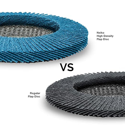 NEIKO 11258A 10 Pack Jumbo Zirconia Flap Discs 4-1/2 for Angle Grinder, 80 Grit Flapper Wheel, Angled T29 Grinding Wheel 4.5 Inch Flap Disc, 7/8" Arbor Grinding Disc, Flap Wheel for Metal Sanding