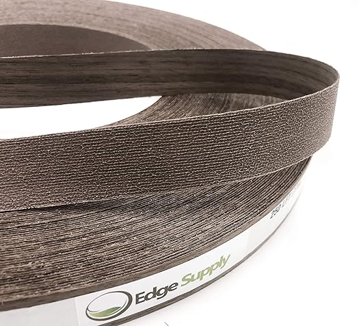 Edge Supply Walnut 3 in x 25 ft Roll ??Pre-Glued Iron On Wood Veneer Tape ??Wood Veneer Edge Banding Tape with Hot Melt Adhesive, Smooth Sanded Finish Ideal for Furniture & DIY, Made in USA