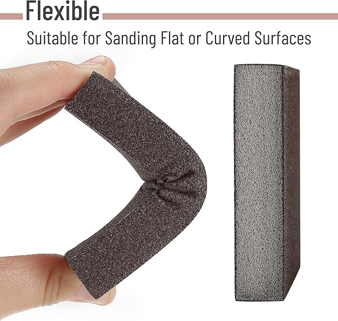 Bates- Sanding Sponge, 24 pcs, 60/80/100/120/180/220 Grit, Sandpaper Block, Sanding Blocks for Wood, Drywall Sanding Sponge for Wood, Sanding Blocks Drywall, Sandpaper for Drywall Sanding Block