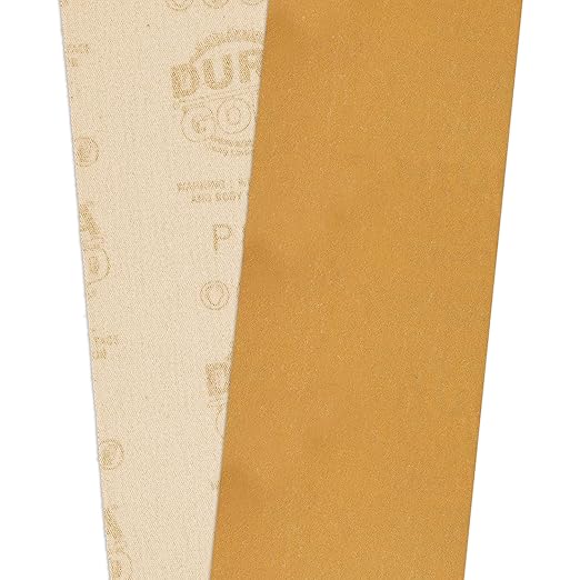 Dura-Gold Premium - 220 Grit Gold - Hook & Loop Backing Longboard Continuous Sandpaper Roll, 2-3/4" Wide, 12 Yards Long - For Automotive & Woodworking Air File Long Board Sanders, Hand Sanding Blocks