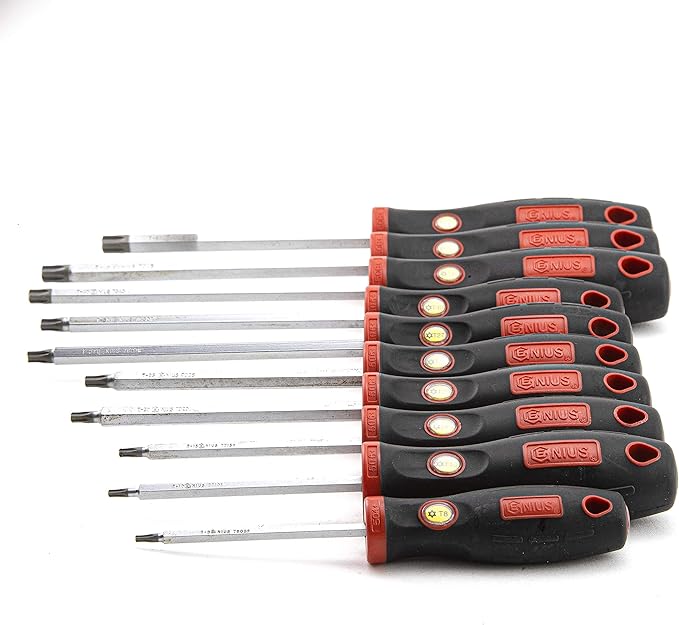 Genius Tools TR-510TA Tamperproof Star Screwdriver (10 Piece)
