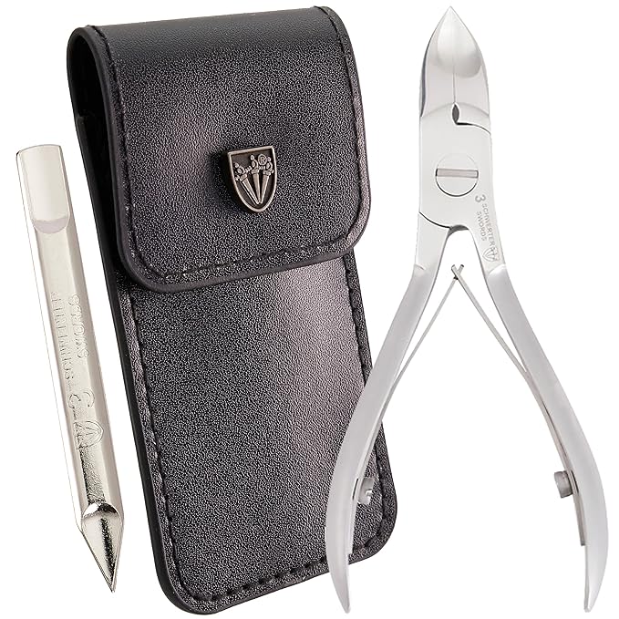 3 Swords Germany ??Brand Quality Stainless Nail NIPPERS - Remover - Cutter Manicure Pedicure Grooming for Professional fingernail & toenail Care by 3 Swords (BTA)