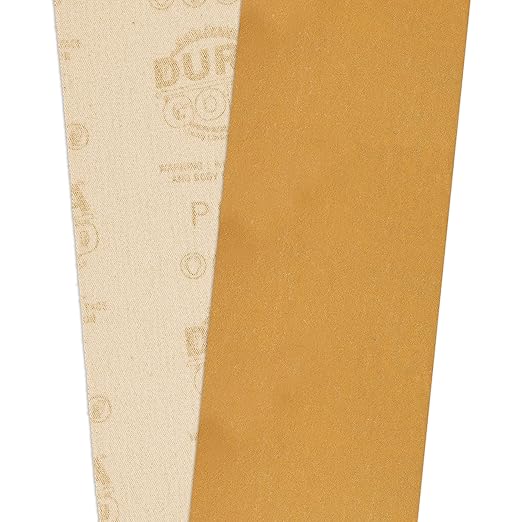 Dura-Gold Premium - 240 Grit Gold - Hook & Loop Backing Longboard Continuous Sandpaper Roll, 2-3/4" Wide, 12 Yards Long - for Automotive & Woodworking Air File Long Board Sanders, Hand Sanding Blocks