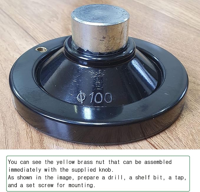 4" Premium Handwheel with Revolving Knob Grip After Processing by The User, it is Used for Machine Tools Such as milling, Lathe, and Drill Press.