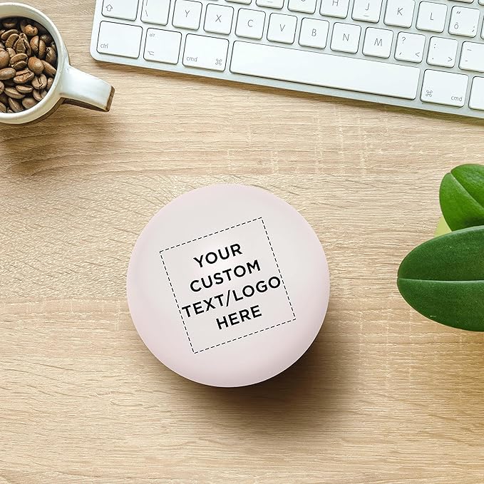 Custom Stress Balls for Adults, 10 Pack, Personalized Text, Logo, Hand Exercise, Perfect for Your Desk, Office, or Home, White