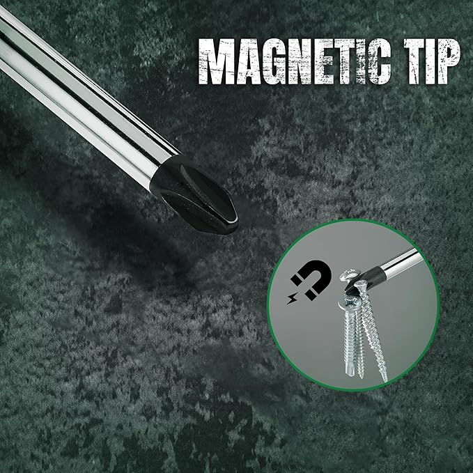 SK 7-Piece Magnetic Screwdriver Set, Includes Slotted/Phillip/Star Screwdrivers, S2 Steel, SureGrip Handle