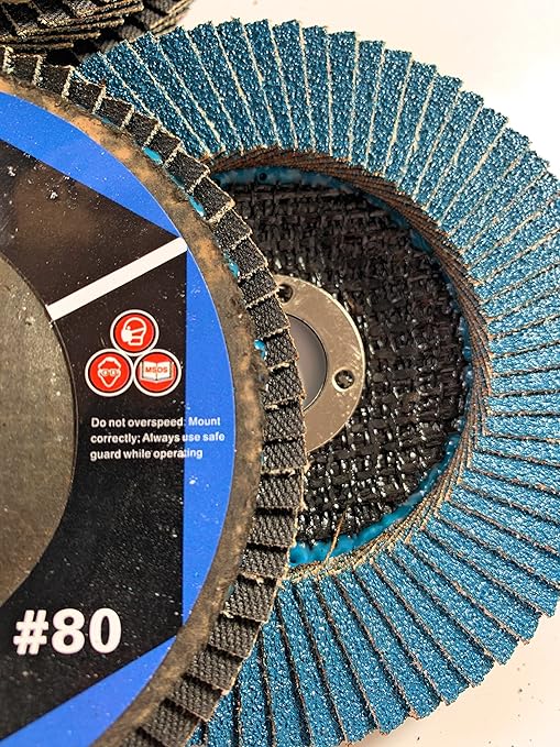 Upgrade Your Grinding Experience with SIGNI 4" x 5/8" Premium Zirconia Flap Discs T27 10-Pack (Grit 80#) for Metal Grinding