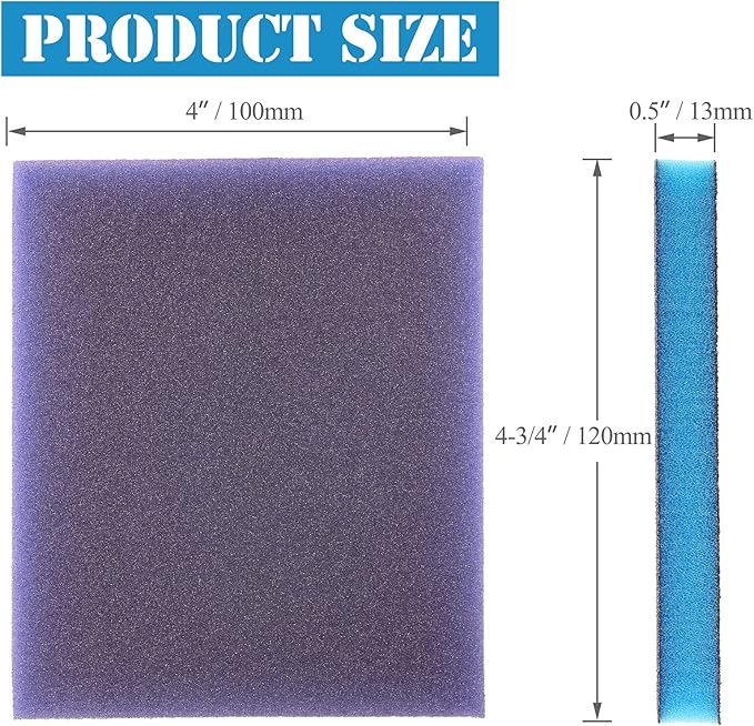 4Pcs 60 Grit Sanding Sponge, Jamiikury Coarse Sanding Blocks Washable and Reusable, Wet Dry Sandpaper Sponge for Wood Metal Furniture Paint and Drywall