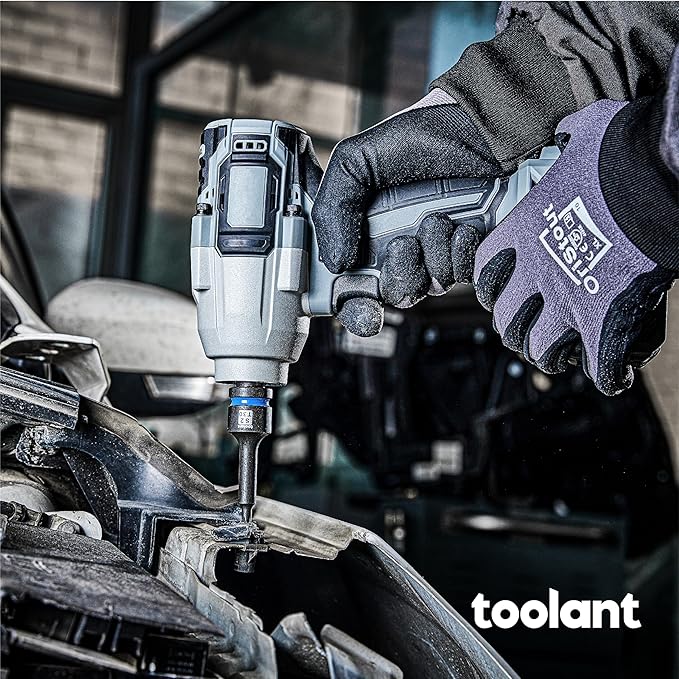 toolant Torx T35 Impact Bit Socket Set 12pcs,1/2" S2 Steel Air Drive Star Sockets, Long High Impact Bits,Professional Mechanic & Automotive Repair Socket Set