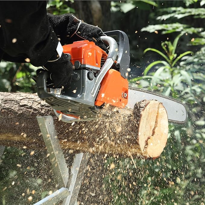 E & S 3 Pack 20 Inch Chainsaw Chain 3/8" Pitch .050" Gauge 72 Drive Links Semi-Chisel Chain Saw Chains for Husqvarna, Poulan, Craftsman, Greenworks and More Chainsaw Brands