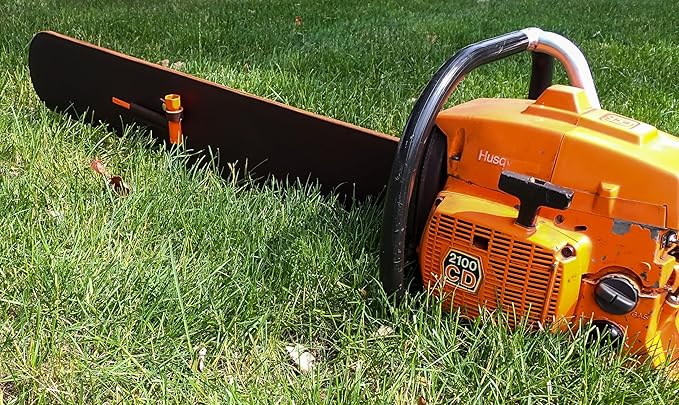 Leather Chainsaw BAR Cover Scabbard with Wrench Holder 32"