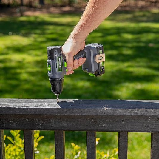 Genesis G20MAX 20V Cordless Drill with Battery and Charger 2-Speed 3/8" Single Sleeve Keyless Chuck, 300 in-lb Torque, 20+1 Clutch Settings (GLCD2038B)
